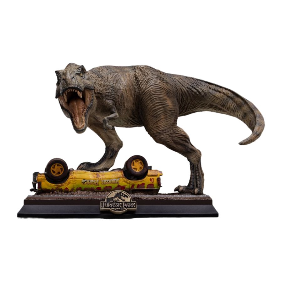 Jurassic Park – T-Rex Attack Icons Statue – product image 1
