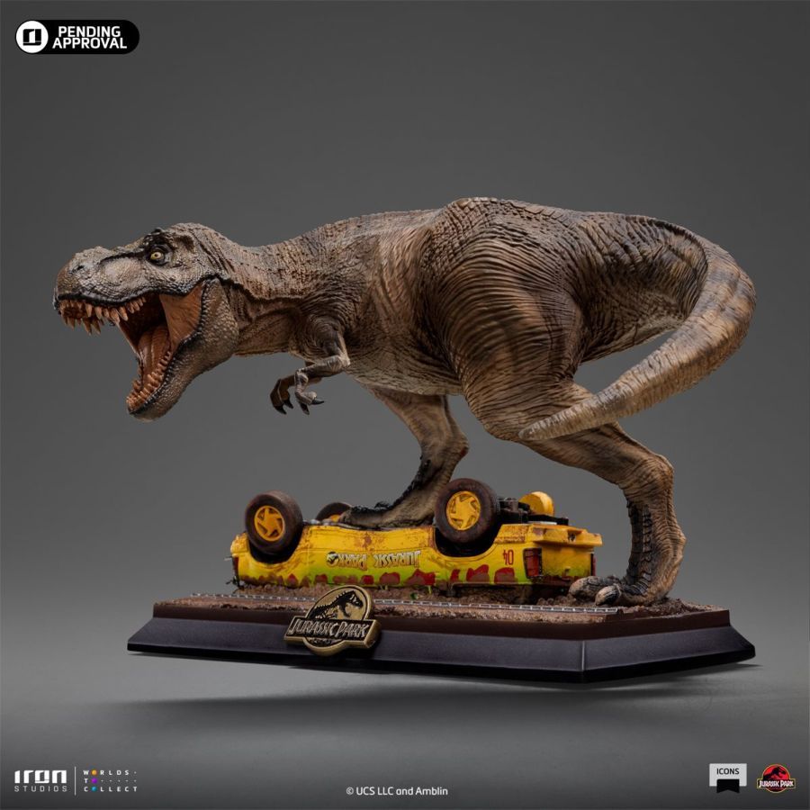 Jurassic Park – T-Rex Attack Icons Statue