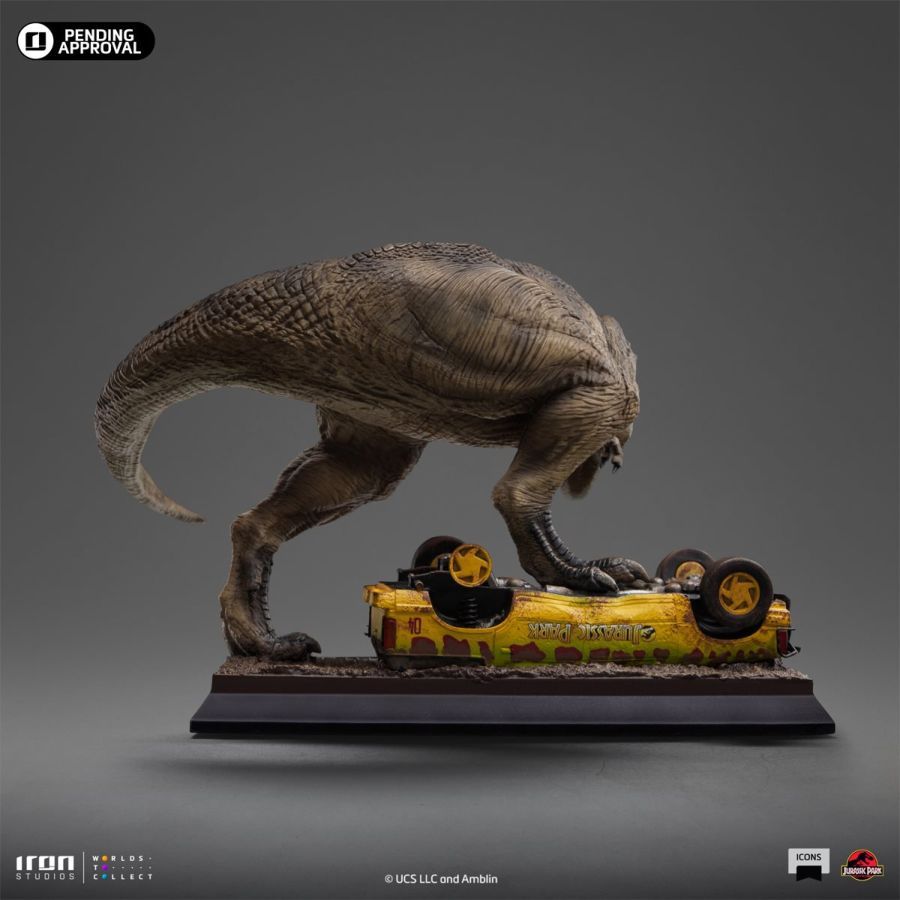 Jurassic Park – T-Rex Attack Icons Statue – product image 4