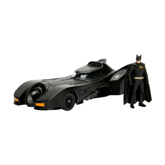 Batman (1989) – Batmobile Die-Cast Vehicle with Batman (1:24 Scale)