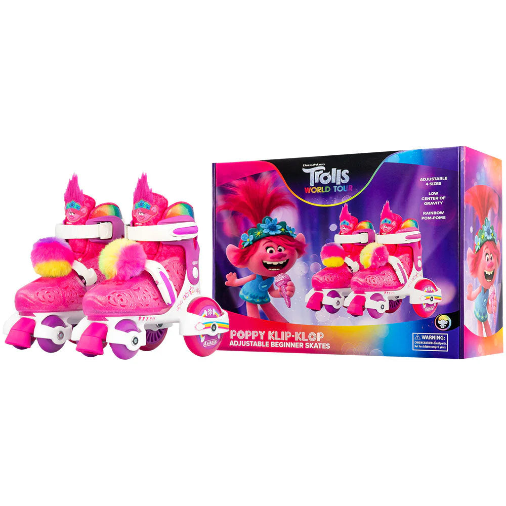 Klip Klop Adjustable Roller Skates – Trolls  – Poppy & Barb