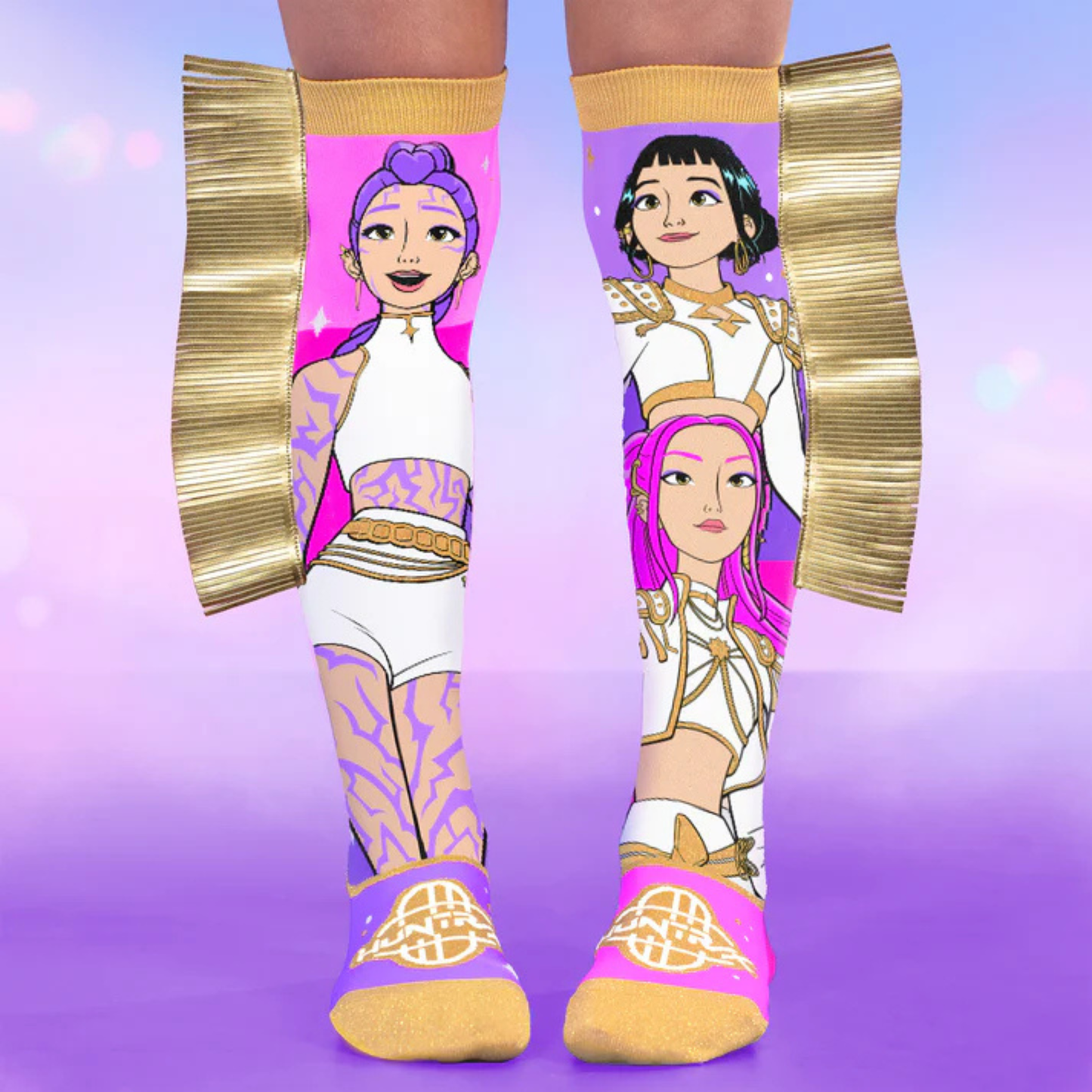 MADMIA K-Pop Golden Socks – Ages 6+