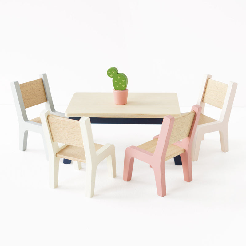 Wooden Dolls House Starter Furniture Set - 35 piece
