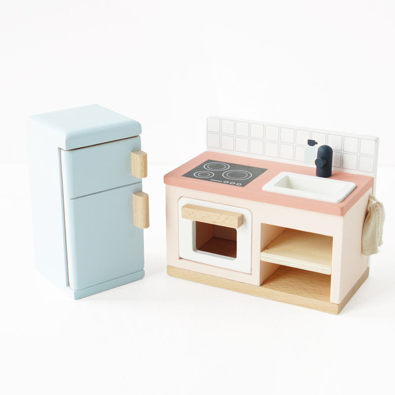 Wooden Dolls House Starter Furniture Set - 35 piece