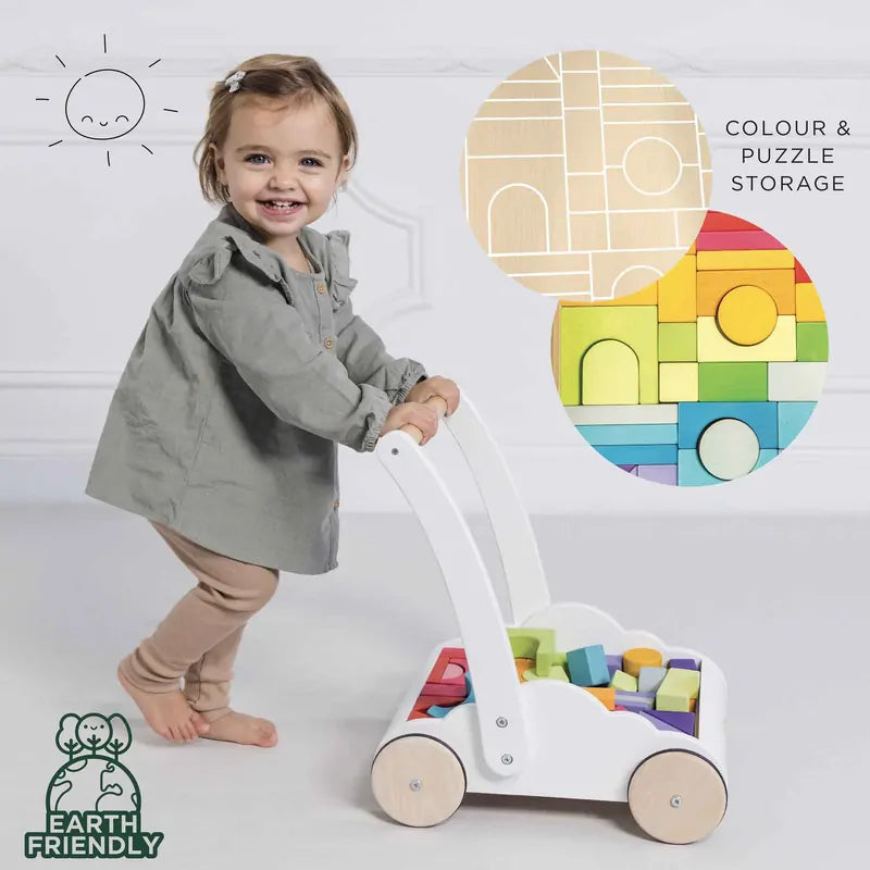 Rainbow Baby Walker & Puzzle (45 Blocks)