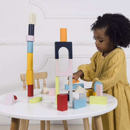 Colourful Building Blocks & Bag - 60 Piece