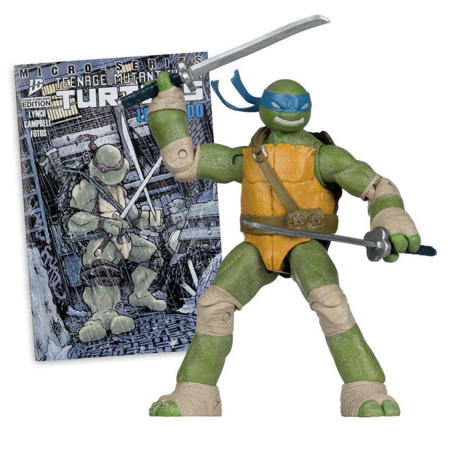 McFarlane DC Page Punchers – Leonardo 5” Action Figure with Comic