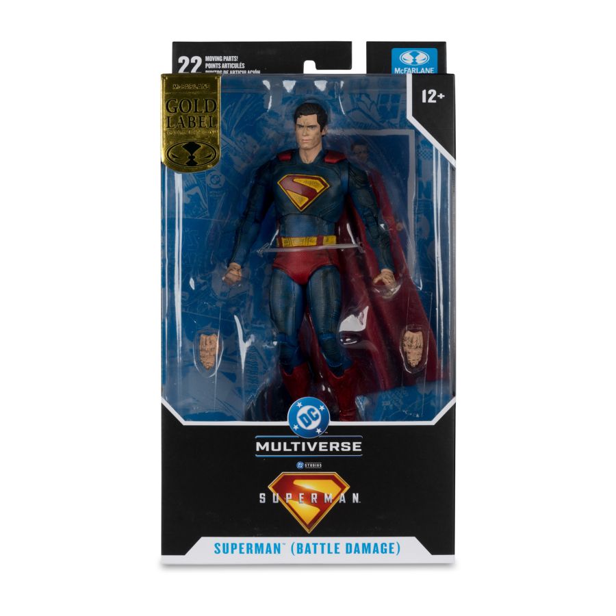 McFarlane DC Multiverse – Superman (2025, Battle Damage, Gold Label) 7” Action Figure