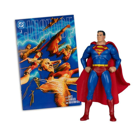 DC Direct – Superman (Justice) 7 Inch Chase Figure with Comic
