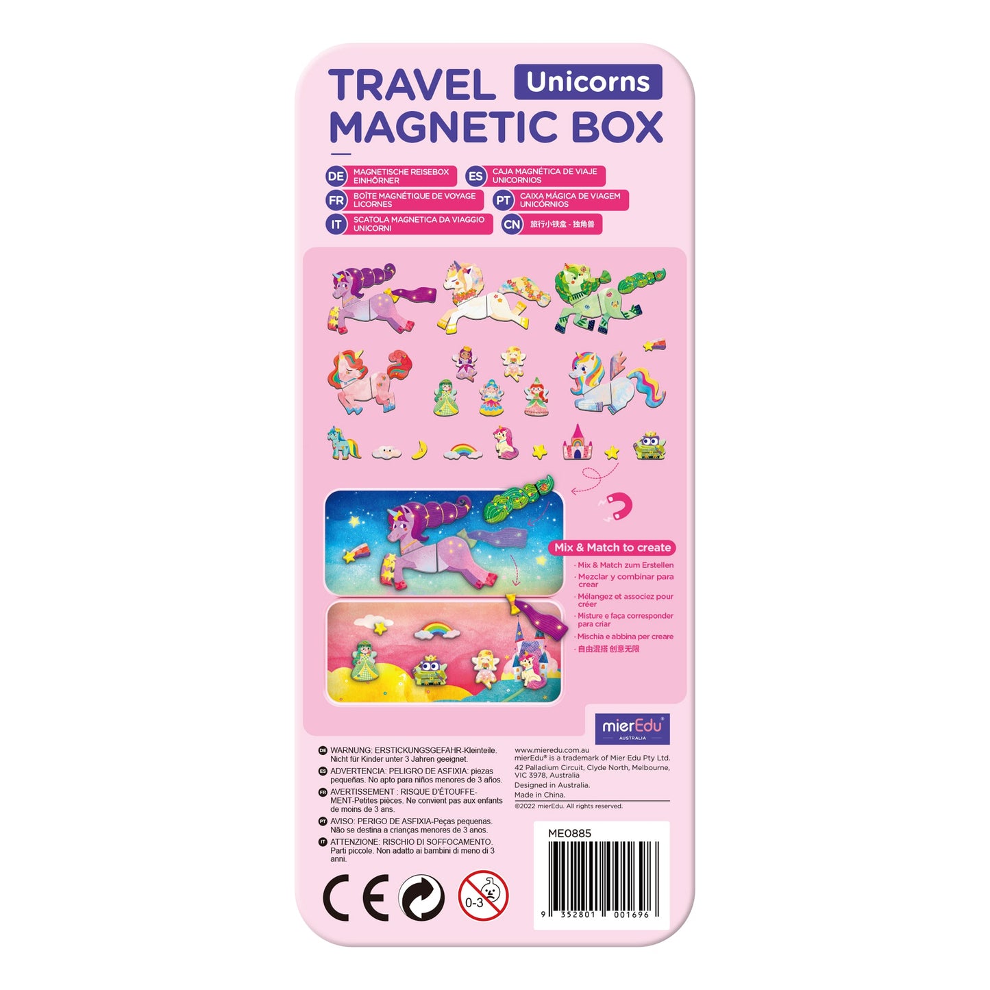 Travel Magnetic Box | Unicorns