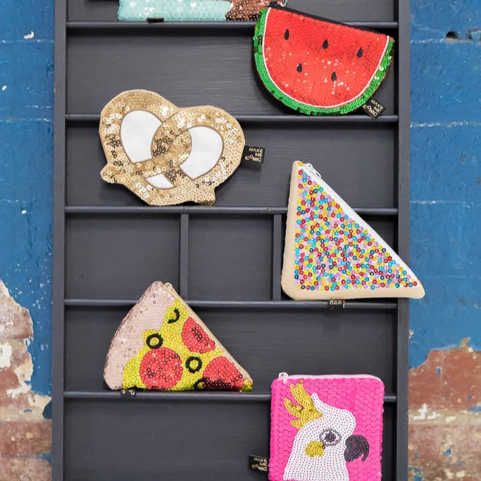 Pretzel Sequin Purse