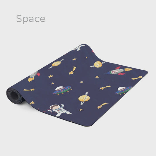 Printed Kids Yoga Mat - Space Print