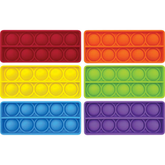 6 Pack of Push and Pop Bubble Ten Frames