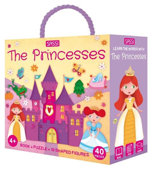 Sassi 3D Puzzle and Book Set - The Princesses (40 pcs)