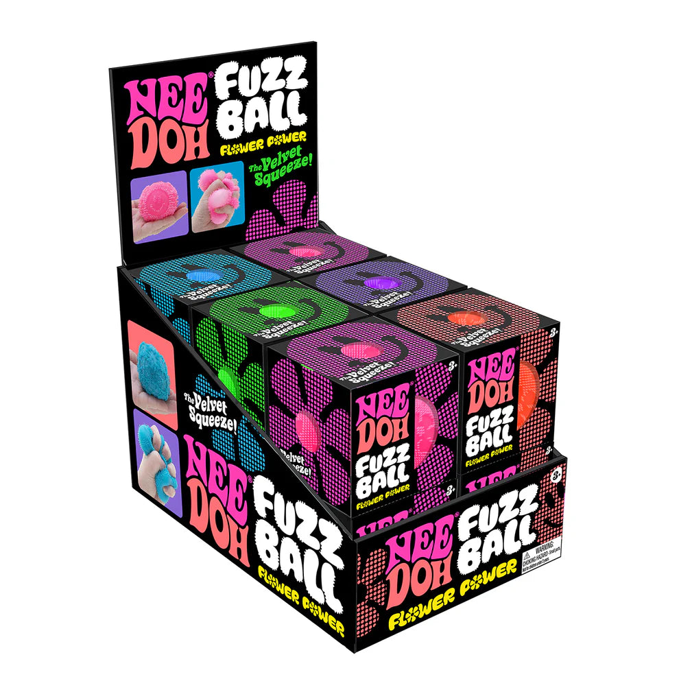 NeeDoh Fuzz Ball Flower Power (Assorted)