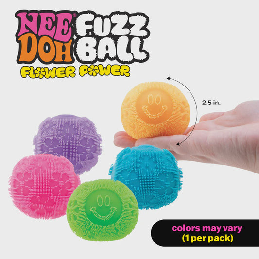 NeeDoh Fuzz Ball Flower Power (Assorted)