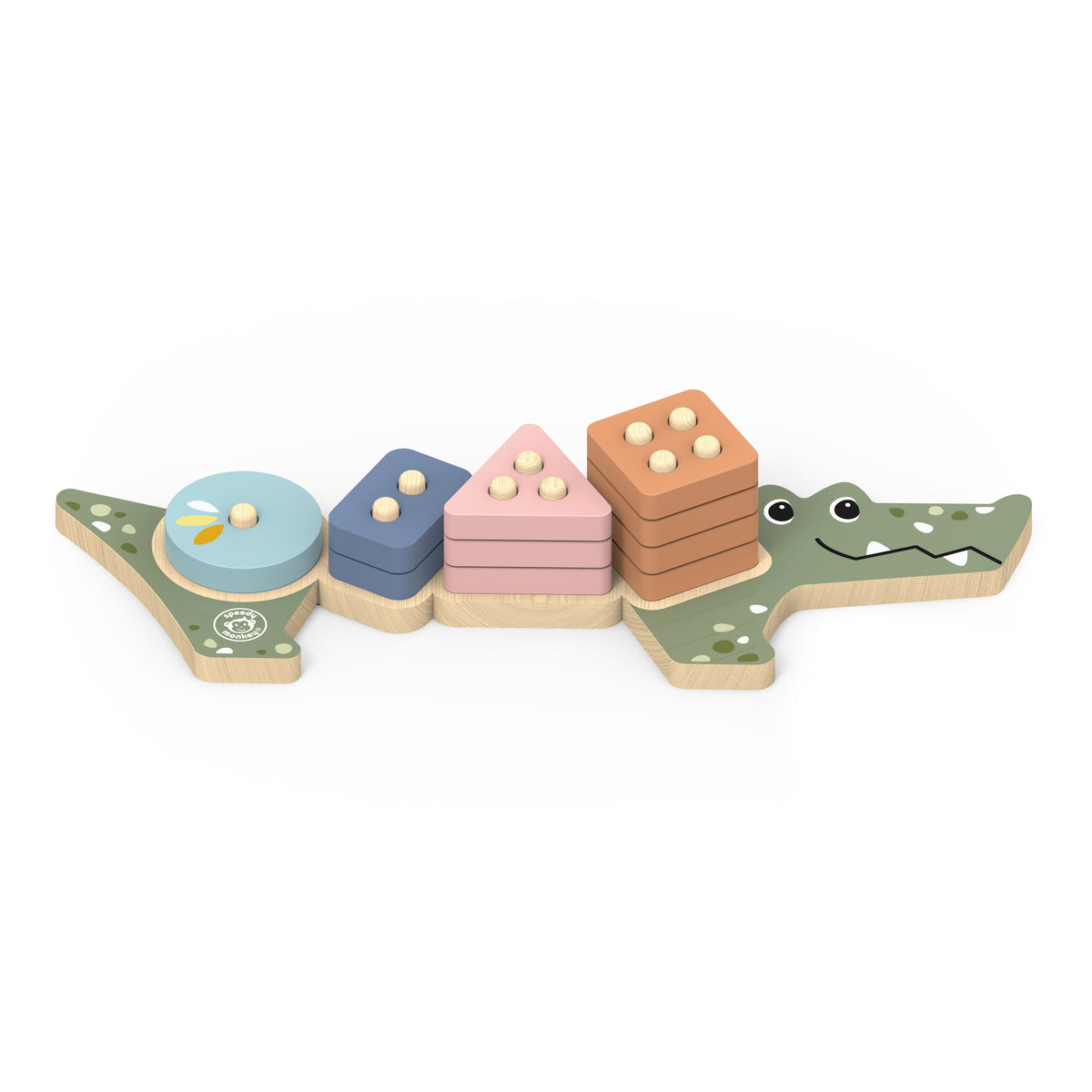 Wooden Stack & Sort Crocodile