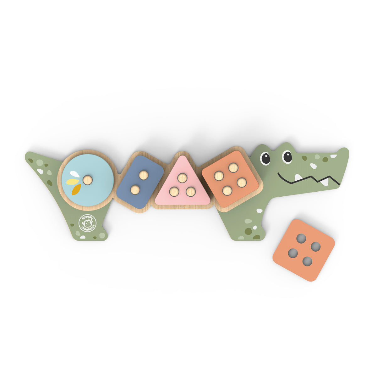 Wooden Stack & Sort Crocodile