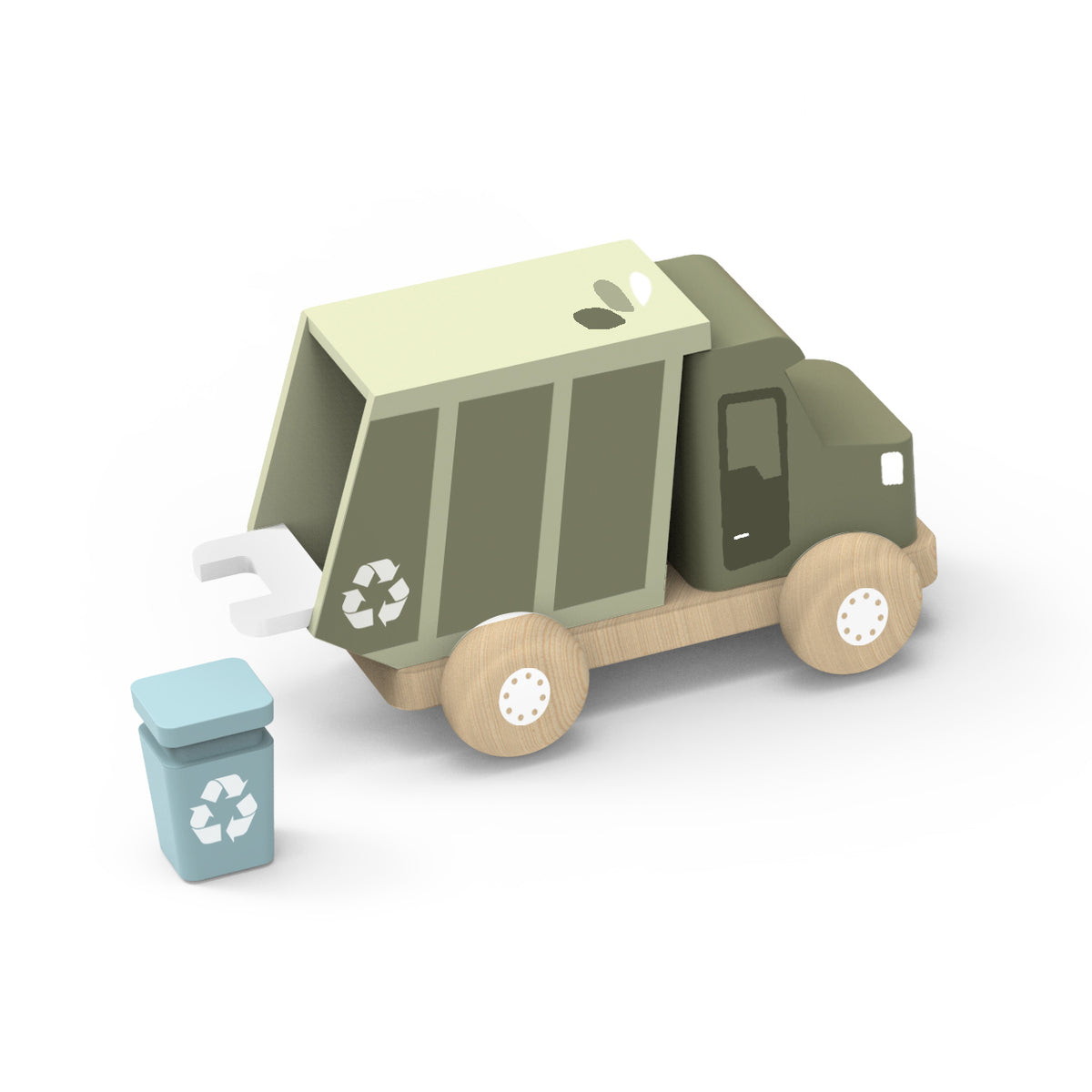 Wooden Garbage Truck