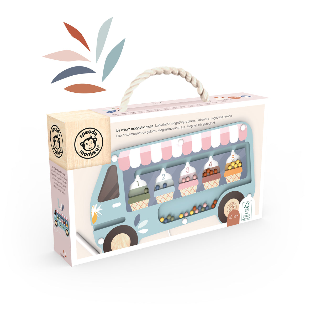 Wooden Ice Cream Magnetic Maze