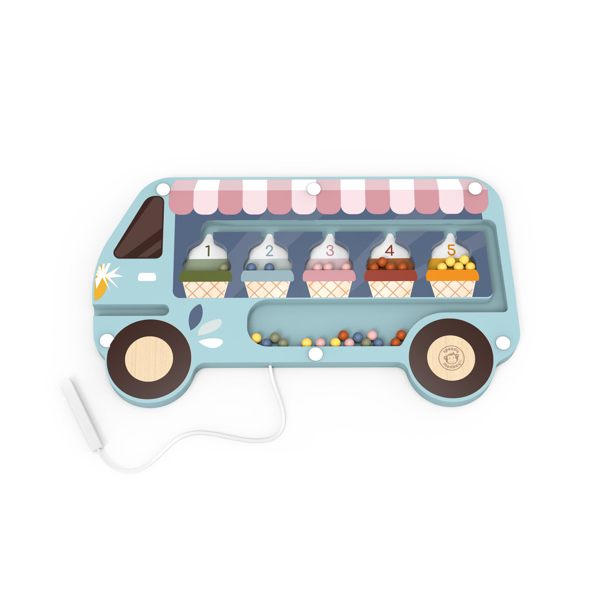 Wooden Ice Cream Magnetic Maze