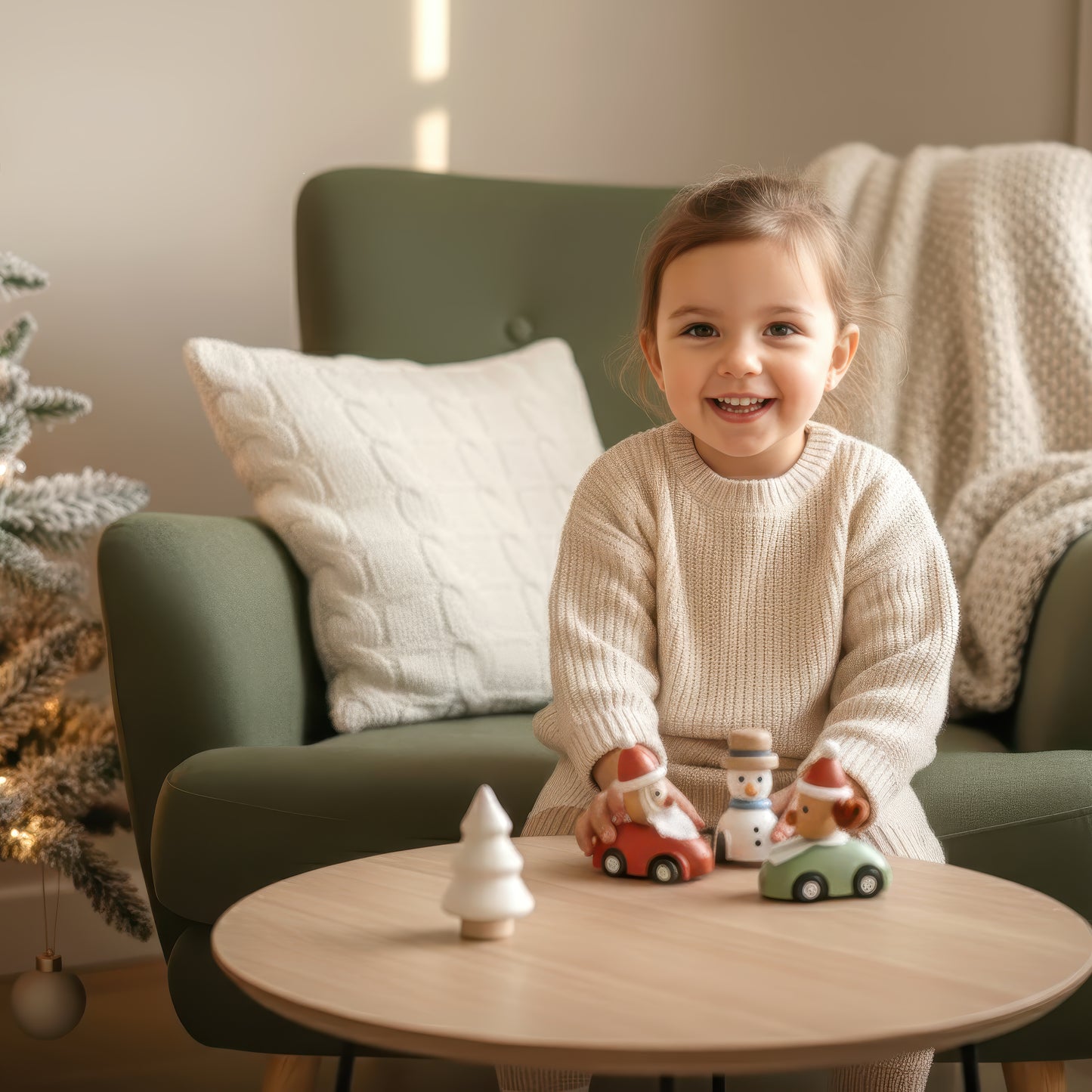 Christmas Wooden Pull-Back Toys