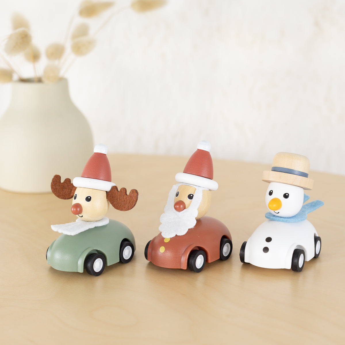 Christmas Wooden Pull-Back Toys