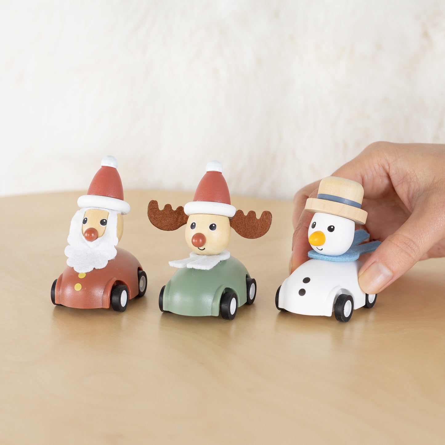 Christmas Wooden Pull-Back Toys