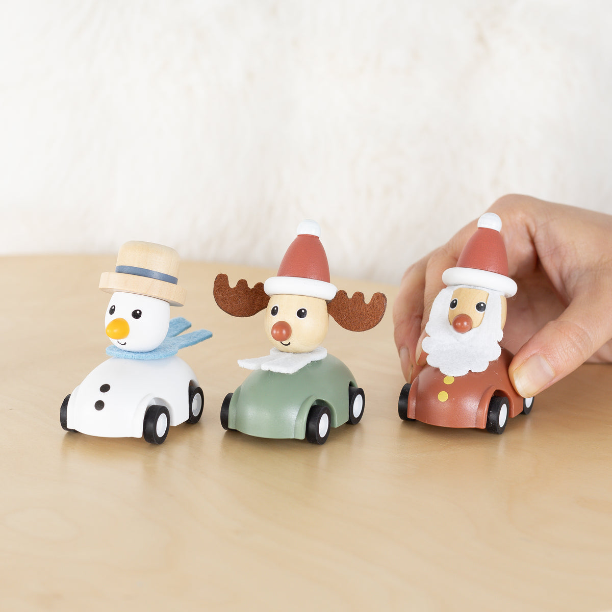 Christmas Wooden Pull-Back Toys