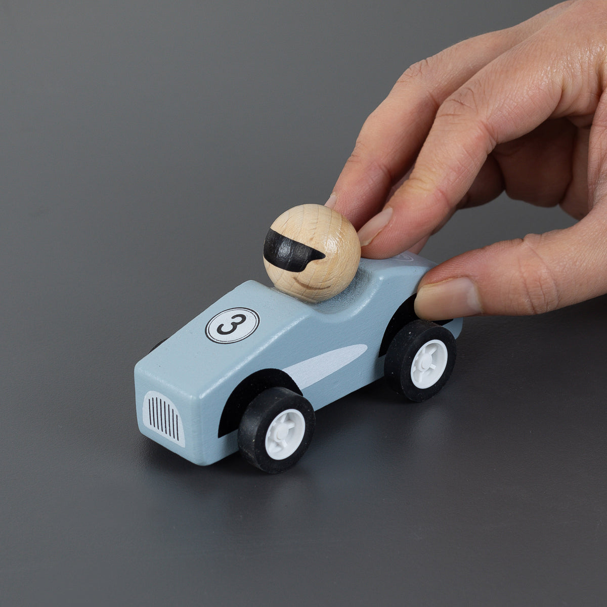 Wooden Pull-Back Racing Cars