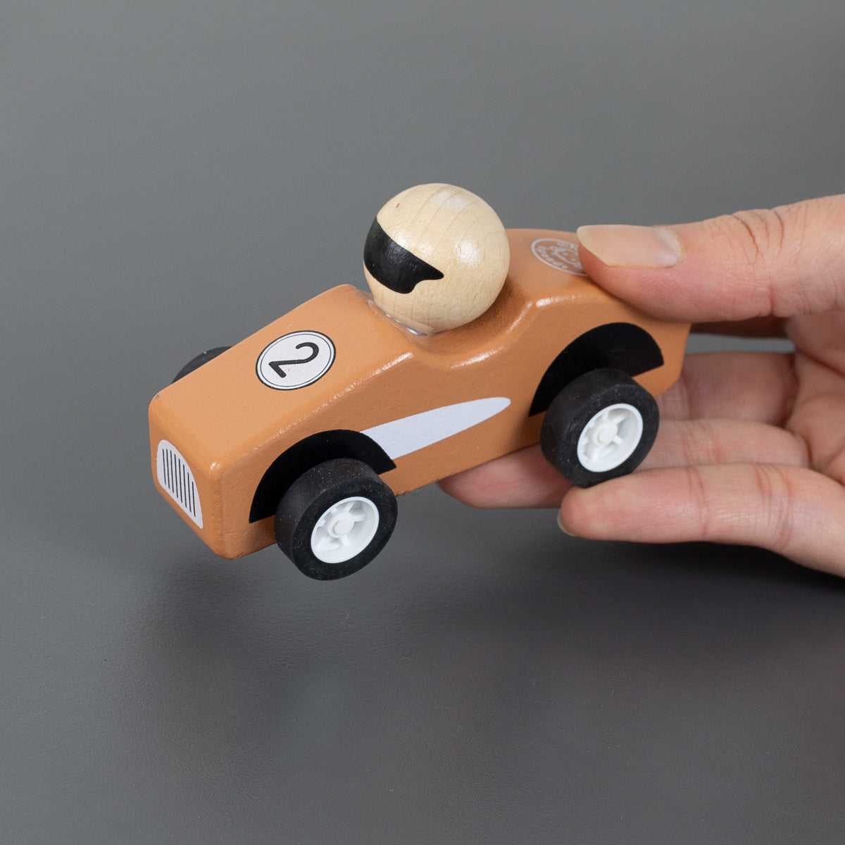 Wooden Pull-Back Racing Cars