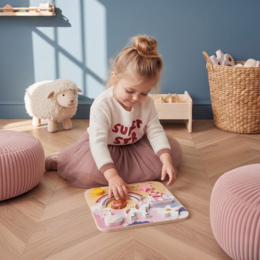 Wooden Unicorn Chunky Puzzle