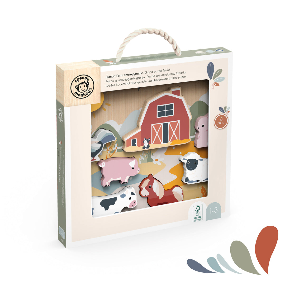 Wooden Farm Chunky Puzzle