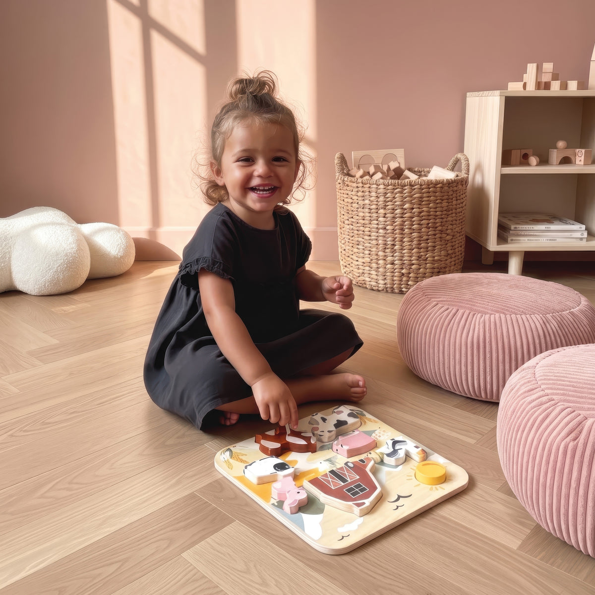 Wooden Farm Chunky Puzzle