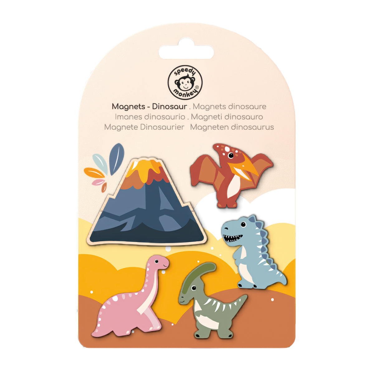 Wooden Dinosaur Magnets