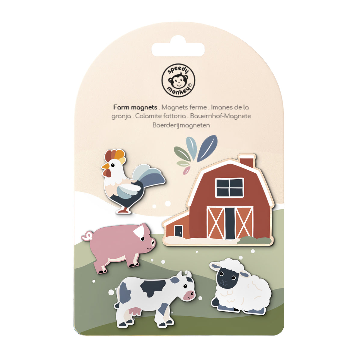 Wooden Farm Magnets