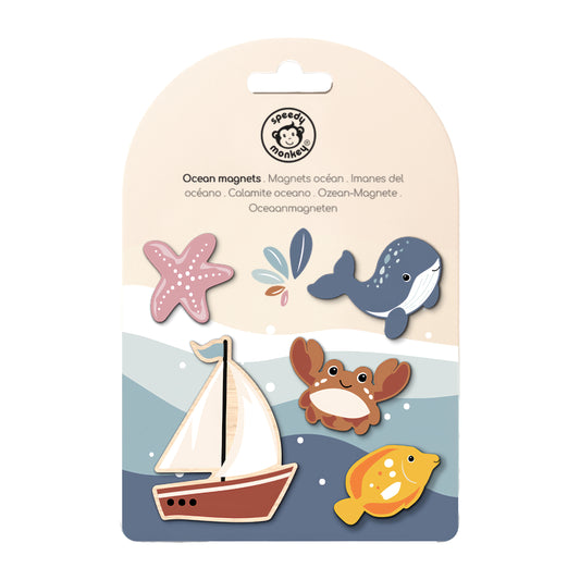 Wooden Ocean Magnets