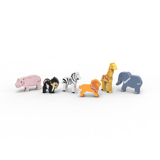 World Animals – Africa Wooden Play Set