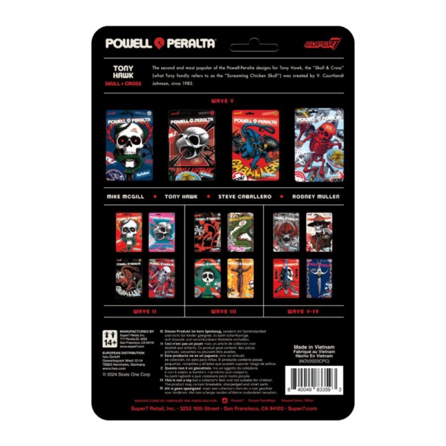 Powell Peralta - Tony Hawk (Mt. Trashmore '85) ReAction 3.75" Action Figure