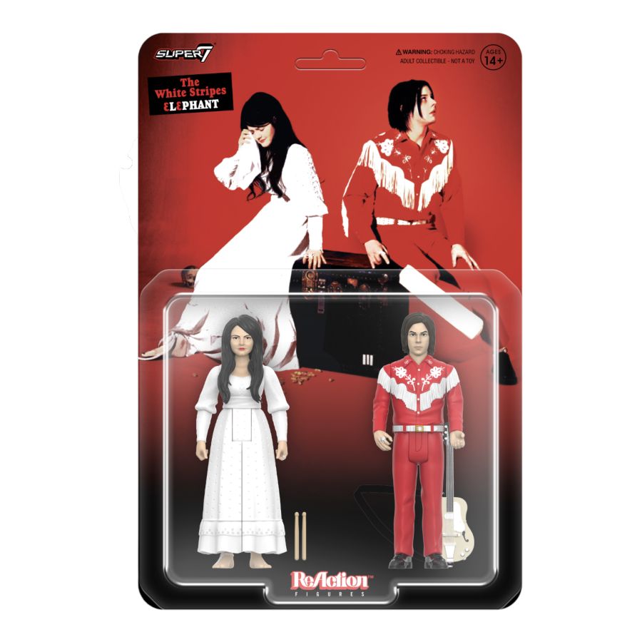 The White Stripes - The White Stripes Elephant ReAction Figures 2PK