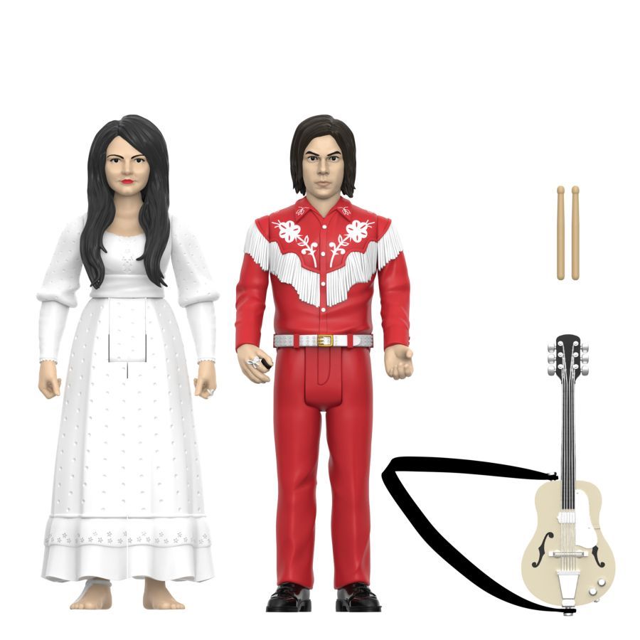 The White Stripes - The White Stripes Elephant ReAction Figures 2PK