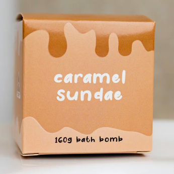 Cube Bath Bomb | Caramel Sundae