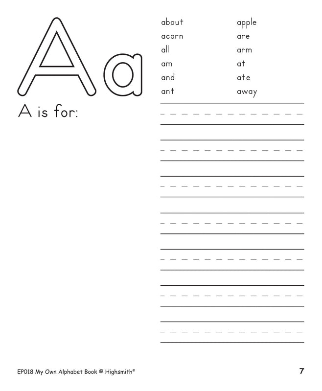 My Alphabet Book