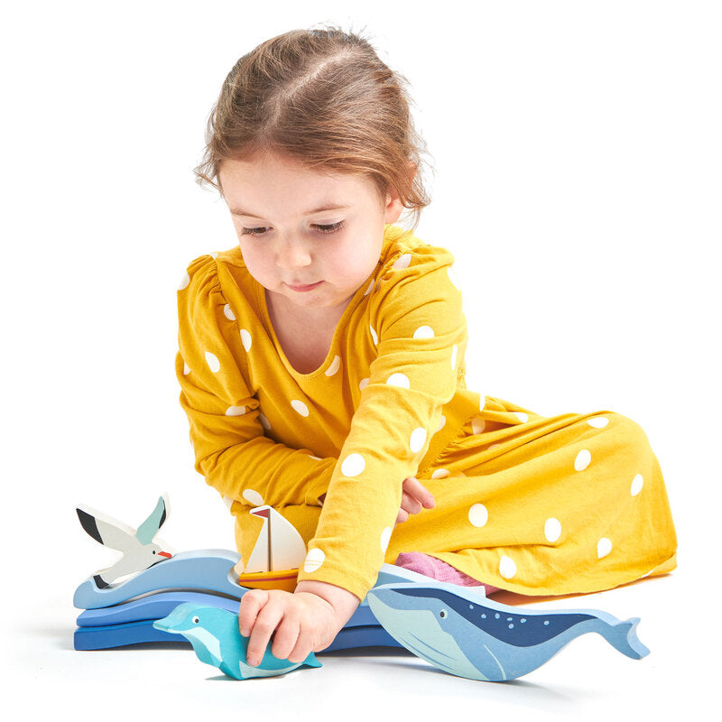 Coastal Animals Display Shelf Set