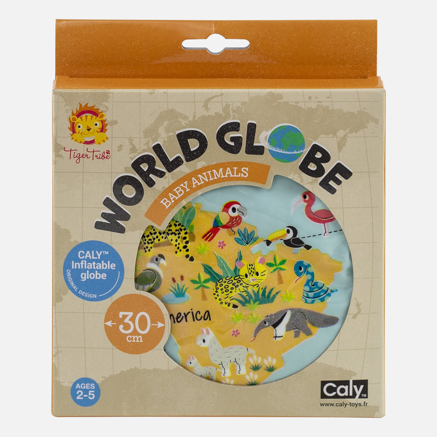 Inflatable World Globe (30cm) | Baby Animals