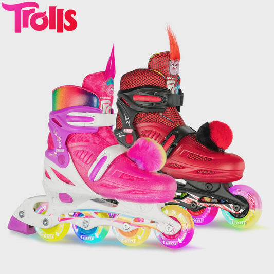 Crazy Skates Trolls Inline Skates (Poppy & Barb)
