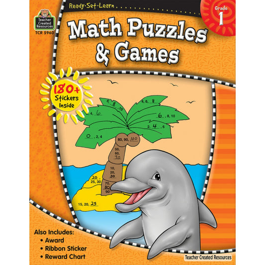 Math Puzzles and Games - Ready Set Learn Book
