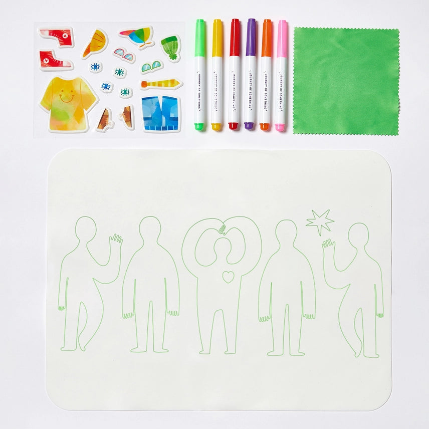 Wipeable Silicone Colouring Mat