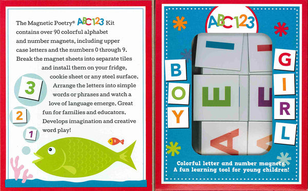 ABC 123 Magnetic Word Tiles