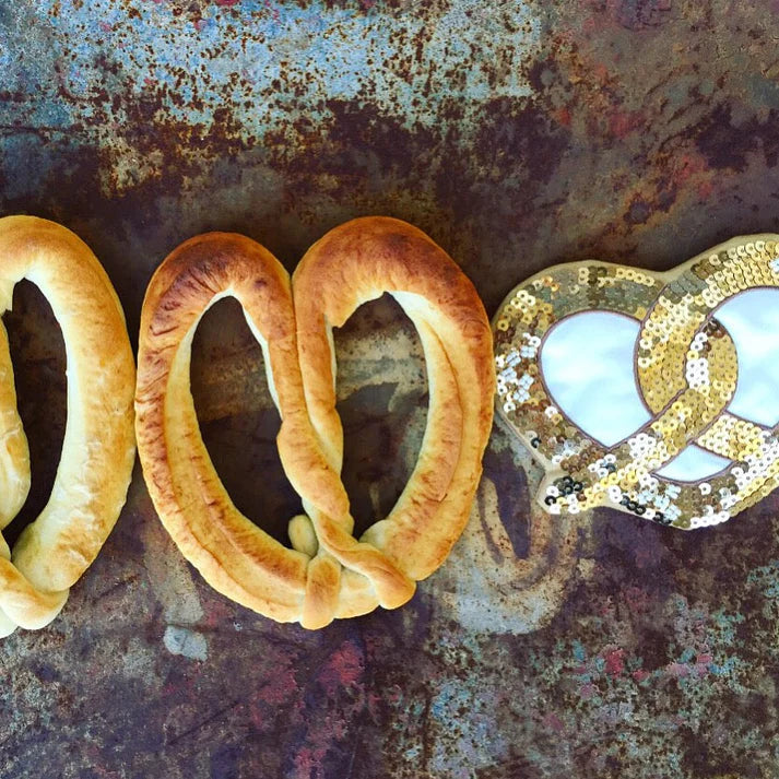 Pretzel Sequin Purse